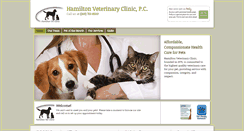 Desktop Screenshot of hamiltonvetclinic.com