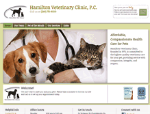 Tablet Screenshot of hamiltonvetclinic.com